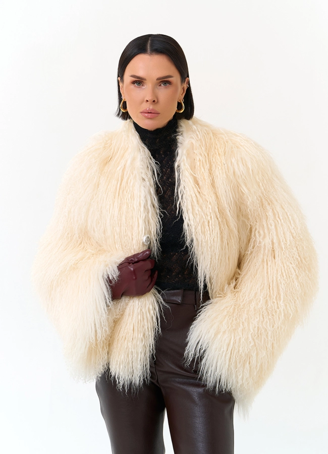 Женская шуба из ламы модель № 31323 универмаг малина фото