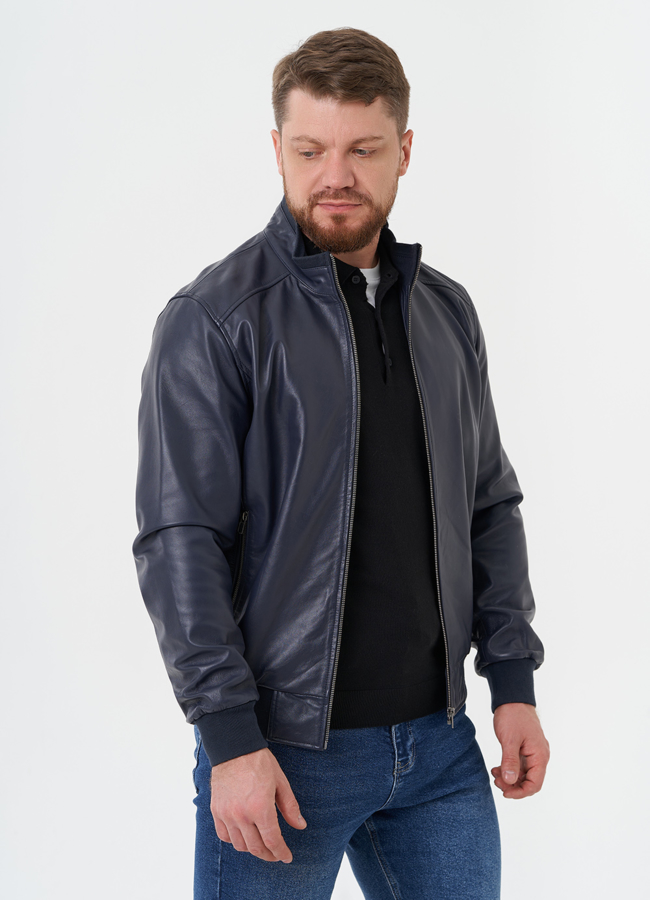 Мужская кожаная куртка 