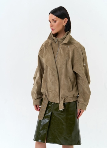 Женская куртка из эко замши