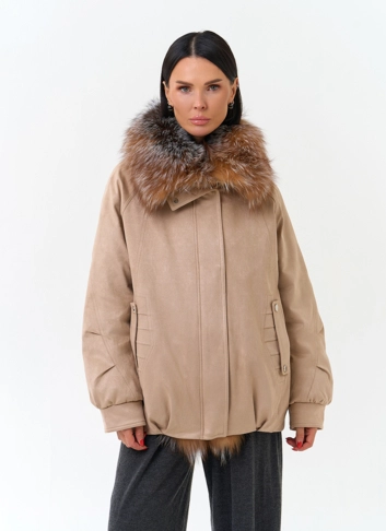 Женская куртка из эко замши Женская куртка из эко замши фото