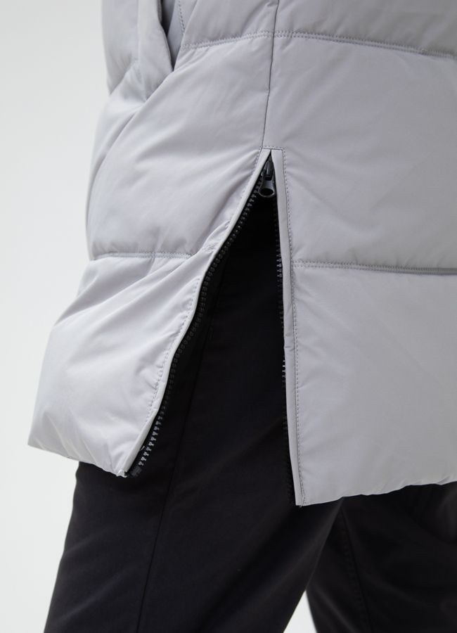 Мужской пуховик с капюшоном  модель № 28404 универмаг малина